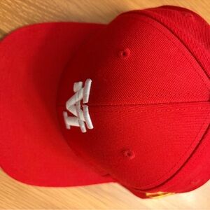 KTHLA Red Baseball Cap with White Logo